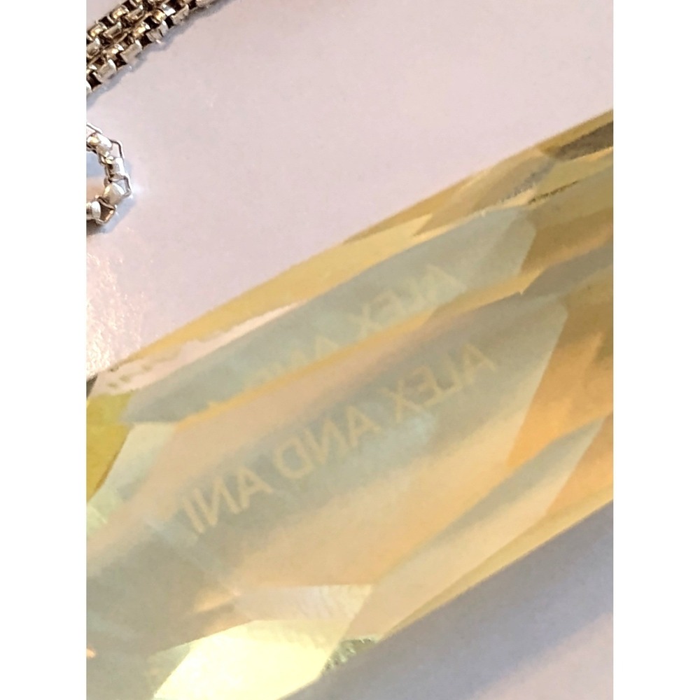 🩶Alex & Ani .925 Silver Crystal Pendant Necklace Whimsygoth Peasant y2k indie - Picture 3 of 7